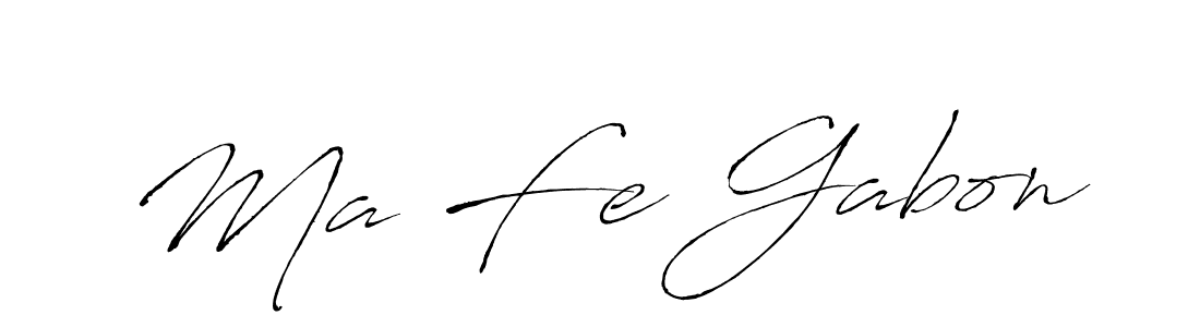 Create a beautiful signature design for name Ma Fe Gabon. With this signature (Antro_Vectra) fonts, you can make a handwritten signature for free. Ma Fe Gabon signature style 6 images and pictures png
