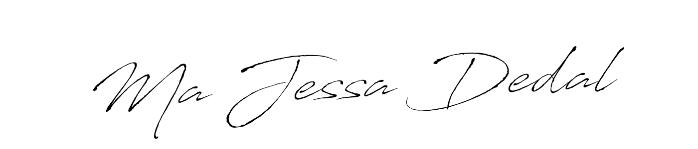 Design your own signature with our free online signature maker. With this signature software, you can create a handwritten (Antro_Vectra) signature for name Ma Jessa Dedal. Ma Jessa Dedal signature style 6 images and pictures png
