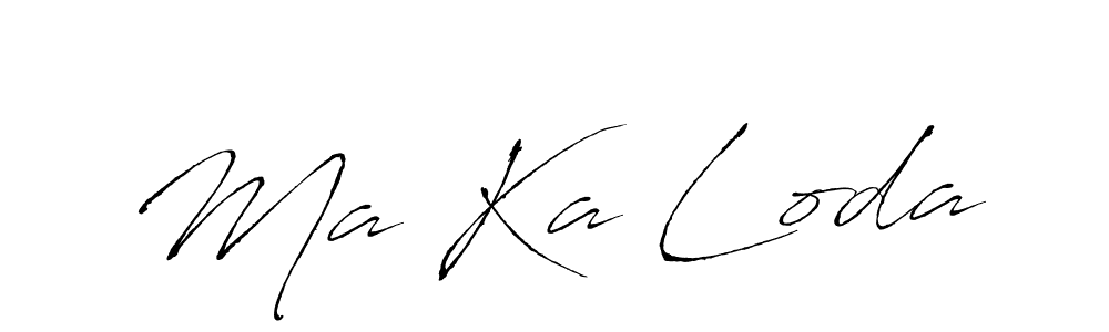Also You can easily find your signature by using the search form. We will create Ma Ka Loda name handwritten signature images for you free of cost using Antro_Vectra sign style. Ma Ka Loda signature style 6 images and pictures png