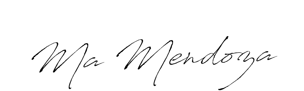 The best way (Antro_Vectra) to make a short signature is to pick only two or three words in your name. The name Ma Mendoza include a total of six letters. For converting this name. Ma Mendoza signature style 6 images and pictures png