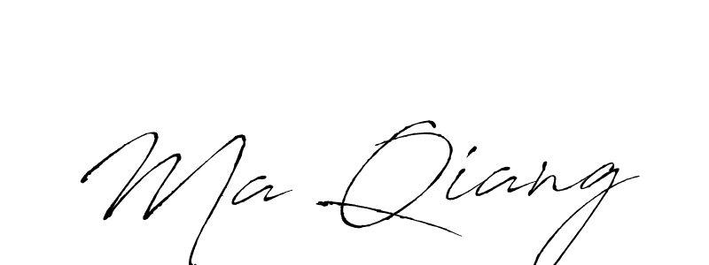 You should practise on your own different ways (Antro_Vectra) to write your name (Ma Qiang) in signature. don't let someone else do it for you. Ma Qiang signature style 6 images and pictures png