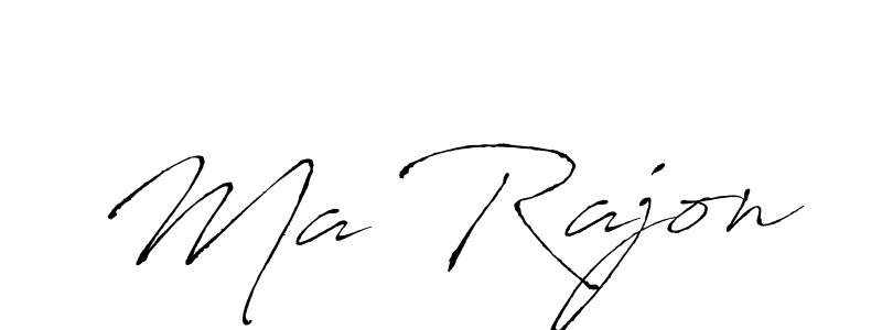 Make a beautiful signature design for name Ma Rajon. With this signature (Antro_Vectra) style, you can create a handwritten signature for free. Ma Rajon signature style 6 images and pictures png