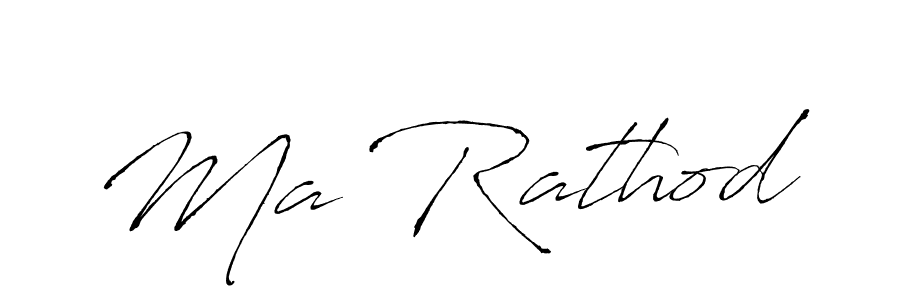 Design your own signature with our free online signature maker. With this signature software, you can create a handwritten (Antro_Vectra) signature for name Ma Rathod. Ma Rathod signature style 6 images and pictures png