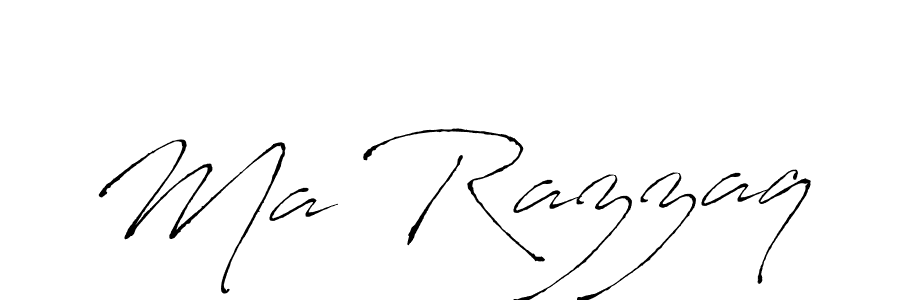 Also You can easily find your signature by using the search form. We will create Ma Razzaq name handwritten signature images for you free of cost using Antro_Vectra sign style. Ma Razzaq signature style 6 images and pictures png