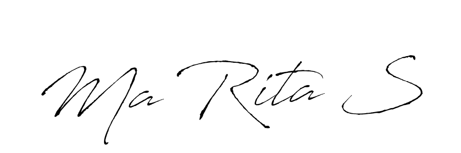 Ma Rita S stylish signature style. Best Handwritten Sign (Antro_Vectra) for my name. Handwritten Signature Collection Ideas for my name Ma Rita S. Ma Rita S signature style 6 images and pictures png