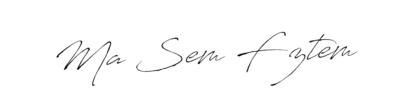 Create a beautiful signature design for name Ma Sem Főztem. With this signature (Antro_Vectra) fonts, you can make a handwritten signature for free. Ma Sem Főztem signature style 6 images and pictures png
