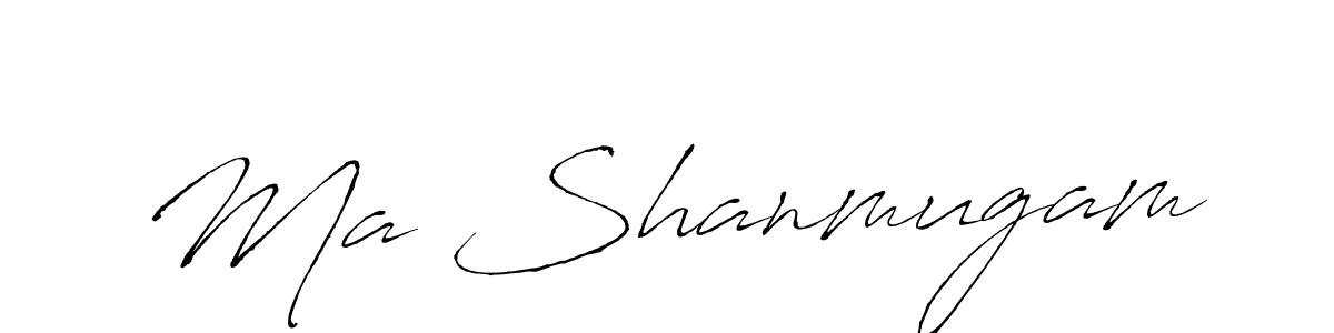 Also You can easily find your signature by using the search form. We will create Ma Shanmugam name handwritten signature images for you free of cost using Antro_Vectra sign style. Ma Shanmugam signature style 6 images and pictures png