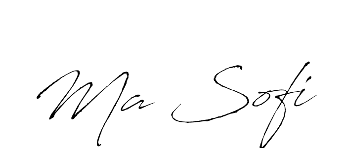 Create a beautiful signature design for name Ma Sofi. With this signature (Antro_Vectra) fonts, you can make a handwritten signature for free. Ma Sofi signature style 6 images and pictures png