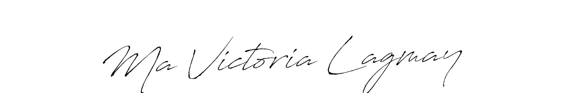 Use a signature maker to create a handwritten signature online. With this signature software, you can design (Antro_Vectra) your own signature for name Ma Victoria Lagmay. Ma Victoria Lagmay signature style 6 images and pictures png