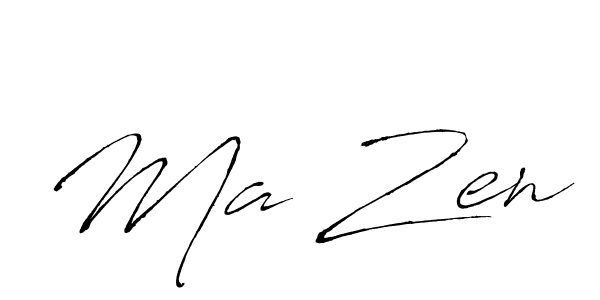 Create a beautiful signature design for name Ma Zen. With this signature (Antro_Vectra) fonts, you can make a handwritten signature for free. Ma Zen signature style 6 images and pictures png