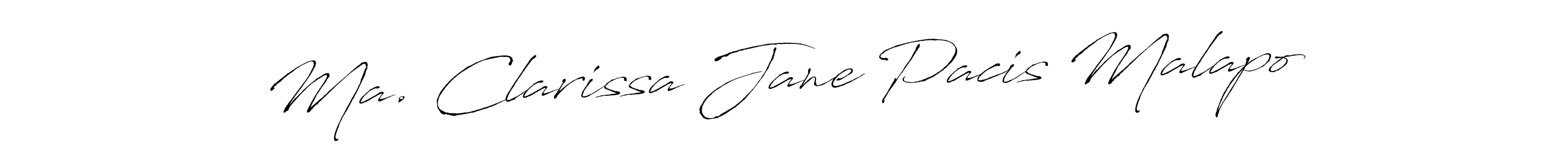 Ma. Clarissa Jane Pacis Malapo stylish signature style. Best Handwritten Sign (Antro_Vectra) for my name. Handwritten Signature Collection Ideas for my name Ma. Clarissa Jane Pacis Malapo. Ma. Clarissa Jane Pacis Malapo signature style 6 images and pictures png