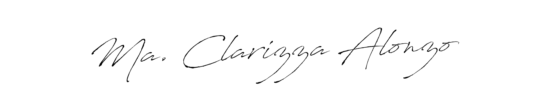 Create a beautiful signature design for name Ma. Clarizza Alonzo. With this signature (Antro_Vectra) fonts, you can make a handwritten signature for free. Ma. Clarizza Alonzo signature style 6 images and pictures png