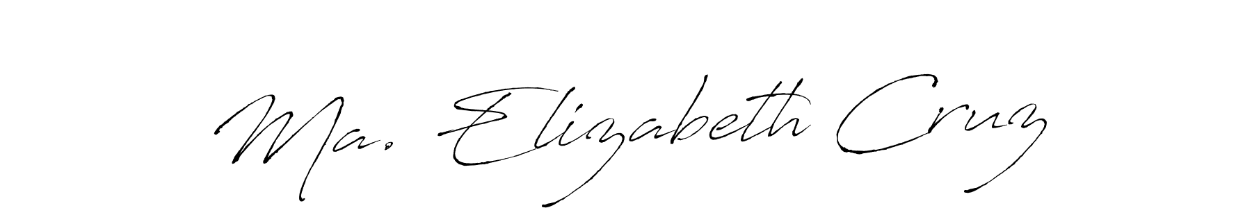 Similarly Antro_Vectra is the best handwritten signature design. Signature creator online .You can use it as an online autograph creator for name Ma. Elizabeth Cruz. Ma. Elizabeth Cruz signature style 6 images and pictures png