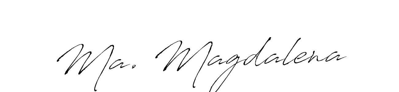 Ma. Magdalena stylish signature style. Best Handwritten Sign (Antro_Vectra) for my name. Handwritten Signature Collection Ideas for my name Ma. Magdalena. Ma. Magdalena signature style 6 images and pictures png