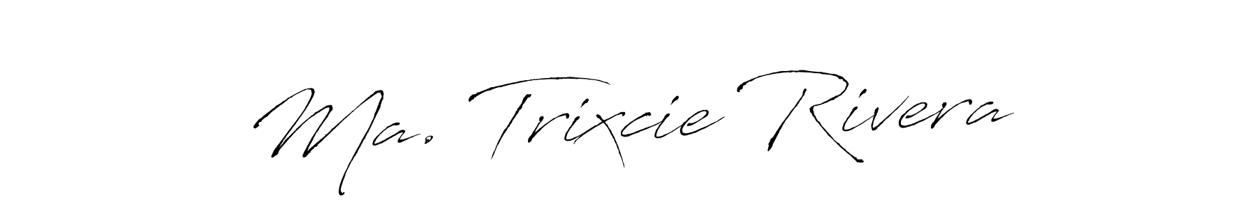 Make a short Ma. Trixcie Rivera signature style. Manage your documents anywhere anytime using Antro_Vectra. Create and add eSignatures, submit forms, share and send files easily. Ma. Trixcie Rivera signature style 6 images and pictures png