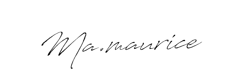 How to make Ma.maurice signature? Antro_Vectra is a professional autograph style. Create handwritten signature for Ma.maurice name. Ma.maurice signature style 6 images and pictures png