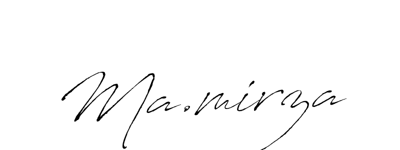 Use a signature maker to create a handwritten signature online. With this signature software, you can design (Antro_Vectra) your own signature for name Ma.mirza. Ma.mirza signature style 6 images and pictures png