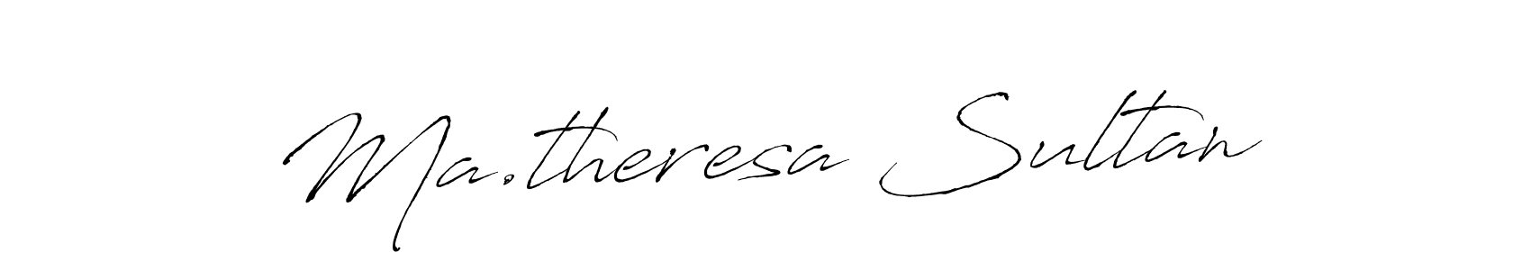 Similarly Antro_Vectra is the best handwritten signature design. Signature creator online .You can use it as an online autograph creator for name Ma.theresa Sultan. Ma.theresa Sultan signature style 6 images and pictures png