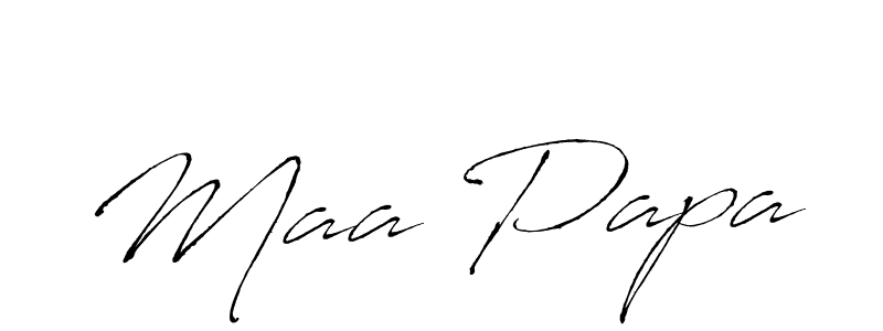 How to make Maa Papa signature? Antro_Vectra is a professional autograph style. Create handwritten signature for Maa Papa name. Maa Papa signature style 6 images and pictures png