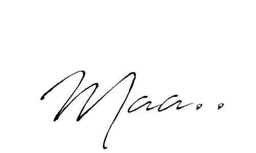 Use a signature maker to create a handwritten signature online. With this signature software, you can design (Antro_Vectra) your own signature for name Maa... Maa.. signature style 6 images and pictures png