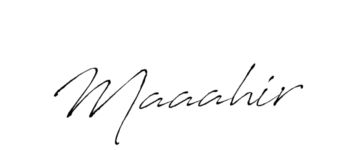 Make a beautiful signature design for name Maaahir. With this signature (Antro_Vectra) style, you can create a handwritten signature for free. Maaahir signature style 6 images and pictures png