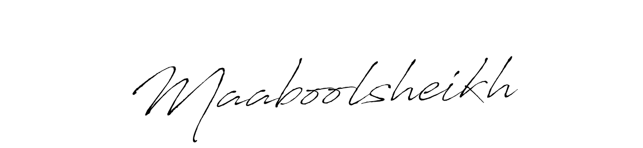 Also You can easily find your signature by using the search form. We will create Maaboolsheikh name handwritten signature images for you free of cost using Antro_Vectra sign style. Maaboolsheikh signature style 6 images and pictures png