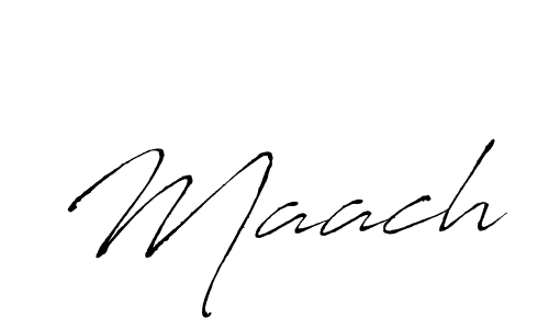 Design your own signature with our free online signature maker. With this signature software, you can create a handwritten (Antro_Vectra) signature for name Maach. Maach signature style 6 images and pictures png