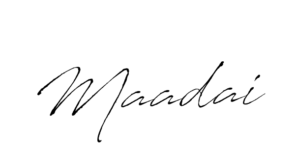 Make a beautiful signature design for name Maadai. With this signature (Antro_Vectra) style, you can create a handwritten signature for free. Maadai signature style 6 images and pictures png