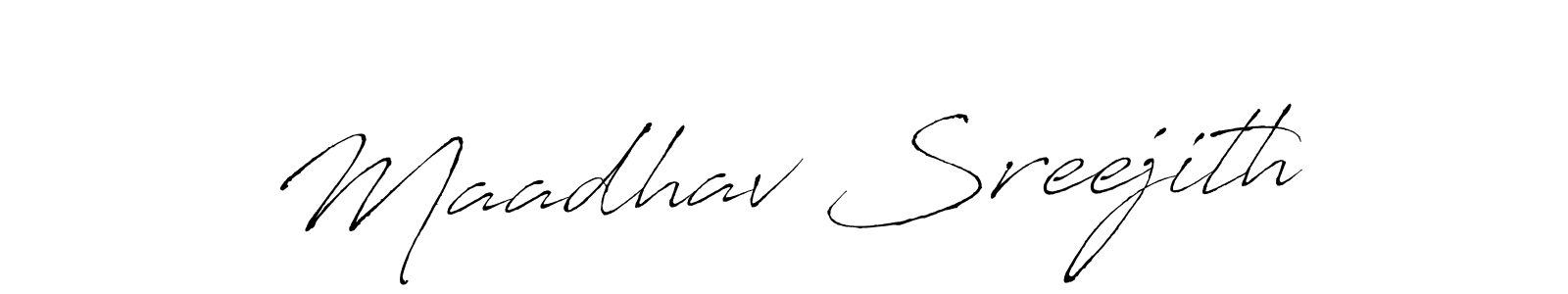 Use a signature maker to create a handwritten signature online. With this signature software, you can design (Antro_Vectra) your own signature for name Maadhav Sreejith. Maadhav Sreejith signature style 6 images and pictures png