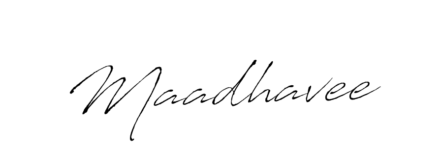 Use a signature maker to create a handwritten signature online. With this signature software, you can design (Antro_Vectra) your own signature for name Maadhavee. Maadhavee signature style 6 images and pictures png