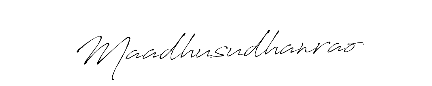 Also You can easily find your signature by using the search form. We will create Maadhusudhanrao name handwritten signature images for you free of cost using Antro_Vectra sign style. Maadhusudhanrao signature style 6 images and pictures png