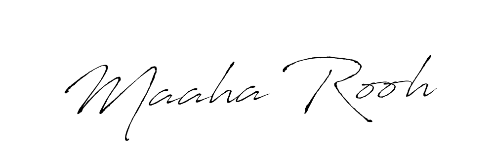 Use a signature maker to create a handwritten signature online. With this signature software, you can design (Antro_Vectra) your own signature for name Maaha Rooh. Maaha Rooh signature style 6 images and pictures png