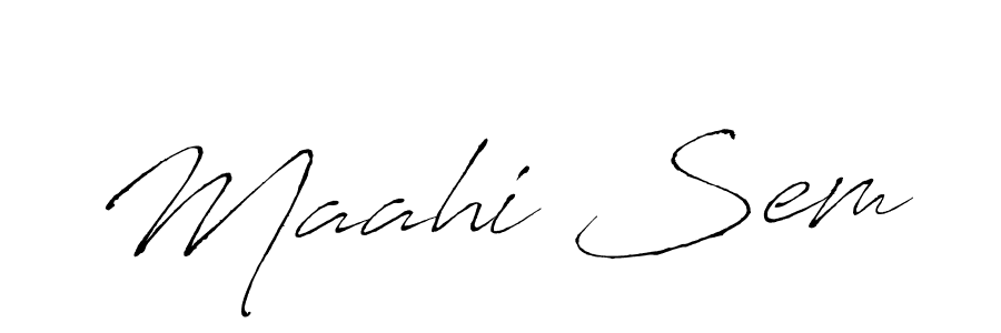 Make a beautiful signature design for name Maahi Sem. Use this online signature maker to create a handwritten signature for free. Maahi Sem signature style 6 images and pictures png