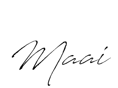 Create a beautiful signature design for name Maai. With this signature (Antro_Vectra) fonts, you can make a handwritten signature for free. Maai signature style 6 images and pictures png