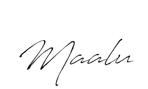 Create a beautiful signature design for name Maalu. With this signature (Antro_Vectra) fonts, you can make a handwritten signature for free. Maalu signature style 6 images and pictures png