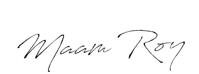 if you are searching for the best signature style for your name Maam Roy. so please give up your signature search. here we have designed multiple signature styles  using Antro_Vectra. Maam Roy signature style 6 images and pictures png