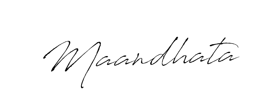 Use a signature maker to create a handwritten signature online. With this signature software, you can design (Antro_Vectra) your own signature for name Maandhata. Maandhata signature style 6 images and pictures png