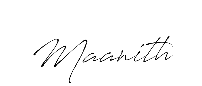 How to make Maanith name signature. Use Antro_Vectra style for creating short signs online. This is the latest handwritten sign. Maanith signature style 6 images and pictures png