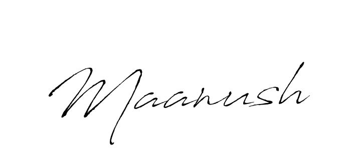 How to make Maanush signature? Antro_Vectra is a professional autograph style. Create handwritten signature for Maanush name. Maanush signature style 6 images and pictures png