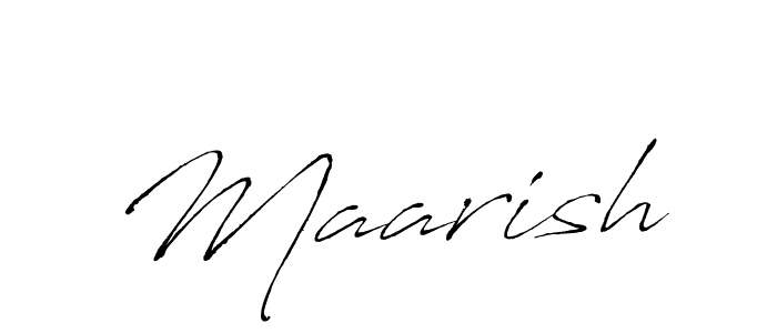 Create a beautiful signature design for name Maarish. With this signature (Antro_Vectra) fonts, you can make a handwritten signature for free. Maarish signature style 6 images and pictures png