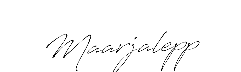 How to make Maarjalepp name signature. Use Antro_Vectra style for creating short signs online. This is the latest handwritten sign. Maarjalepp signature style 6 images and pictures png