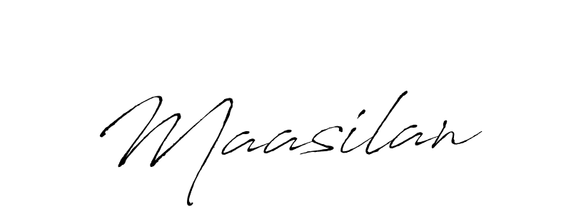 You should practise on your own different ways (Antro_Vectra) to write your name (Maasilan) in signature. don't let someone else do it for you. Maasilan signature style 6 images and pictures png