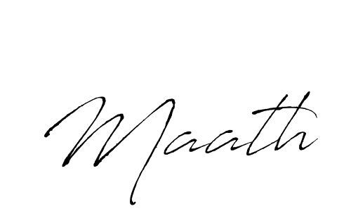 Make a beautiful signature design for name Maath. With this signature (Antro_Vectra) style, you can create a handwritten signature for free. Maath signature style 6 images and pictures png