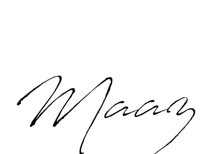 Create a beautiful signature design for name Maaz. With this signature (Antro_Vectra) fonts, you can make a handwritten signature for free. Maaz signature style 6 images and pictures png