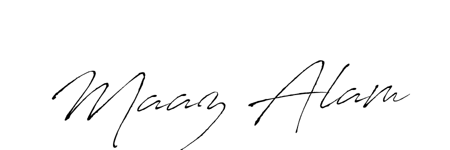 Also we have Maaz Alam name is the best signature style. Create professional handwritten signature collection using Antro_Vectra autograph style. Maaz Alam signature style 6 images and pictures png