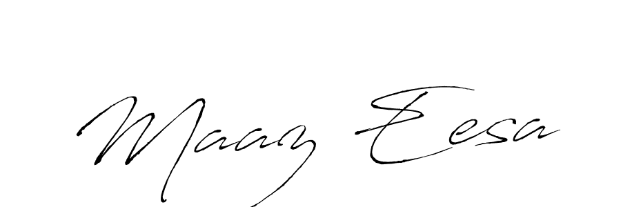 This is the best signature style for the Maaz Eesa name. Also you like these signature font (Antro_Vectra). Mix name signature. Maaz Eesa signature style 6 images and pictures png
