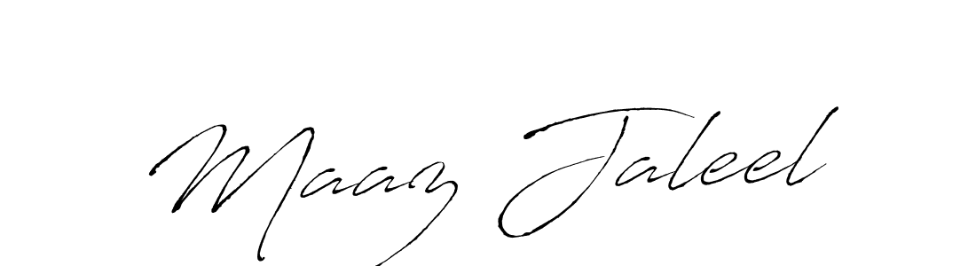 Maaz Jaleel stylish signature style. Best Handwritten Sign (Antro_Vectra) for my name. Handwritten Signature Collection Ideas for my name Maaz Jaleel. Maaz Jaleel signature style 6 images and pictures png