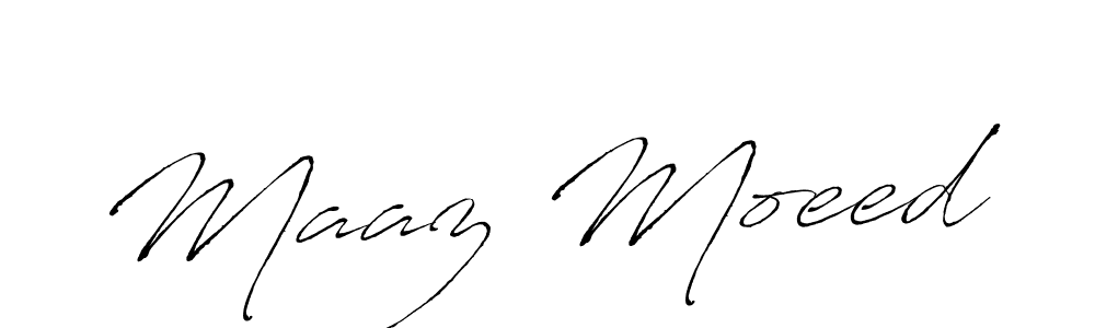 Use a signature maker to create a handwritten signature online. With this signature software, you can design (Antro_Vectra) your own signature for name Maaz Moeed. Maaz Moeed signature style 6 images and pictures png