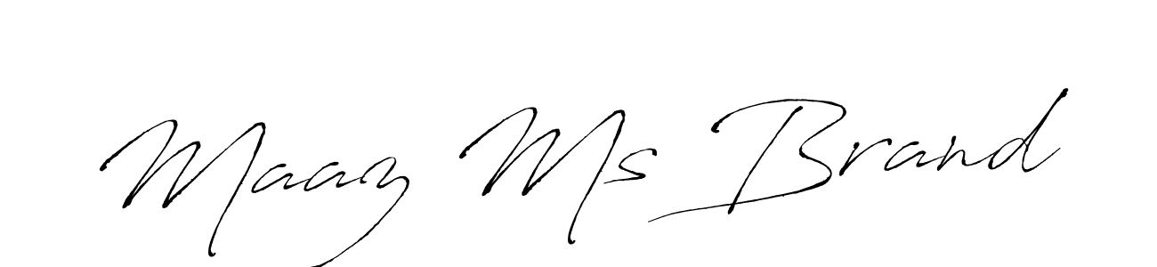 Create a beautiful signature design for name Maaz Ms Brand. With this signature (Antro_Vectra) fonts, you can make a handwritten signature for free. Maaz Ms Brand signature style 6 images and pictures png