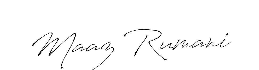 You can use this online signature creator to create a handwritten signature for the name Maaz Rumani. This is the best online autograph maker. Maaz Rumani signature style 6 images and pictures png